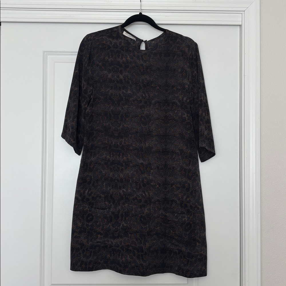 100% silk shift dress
